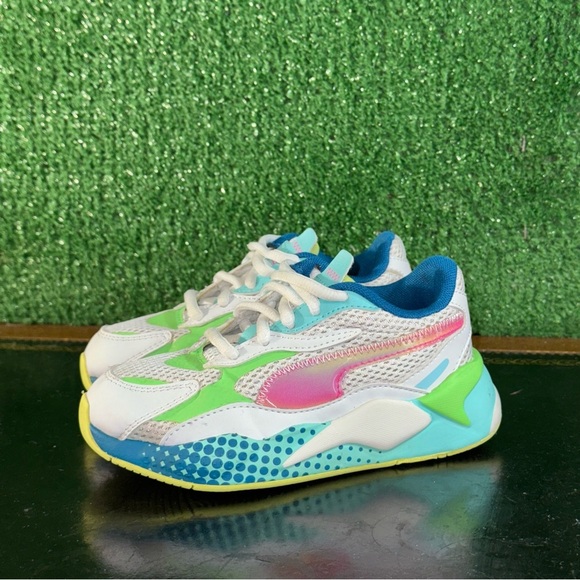 Puma Rs-X3 Wr J White Multi Color Preschool Size 11C - Picture 1 of 6